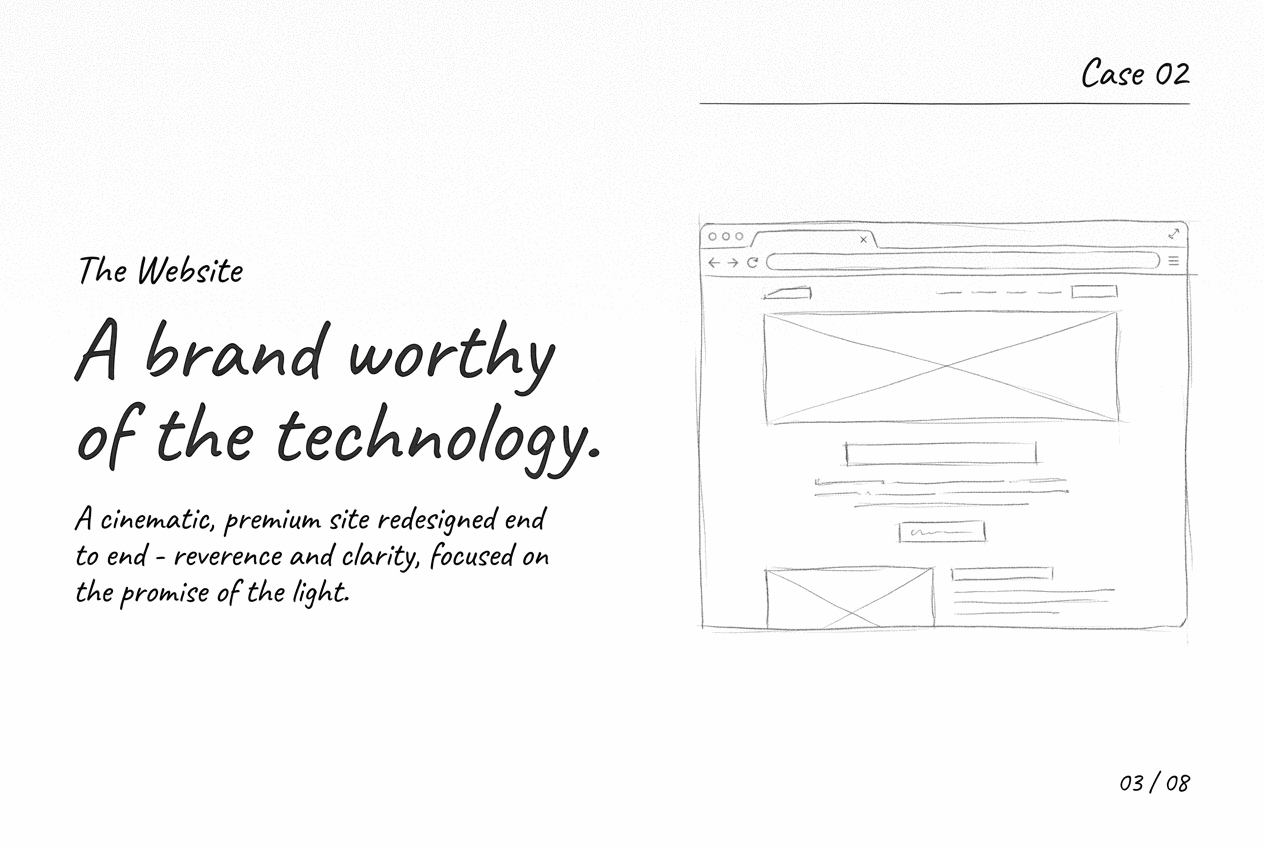 Tesla Bio Lights — the website